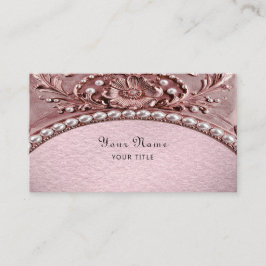 Pink Flower Business Card 名刺