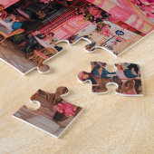 Pink Flower Café Puzzle–Blooming Paradise in Pink ジグソーパズル (側面)