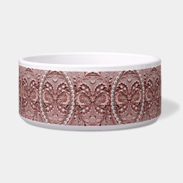 Pink Flower Ceramic Pet Bowl ボウル