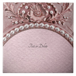 Pink Flower Ceramic Tile タイル