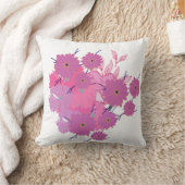 Pink Flower Couch Pillow クッション (ブランケット)