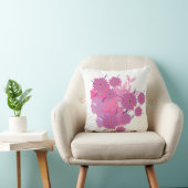 Pink Flower Couch Pillow クッション (椅子)