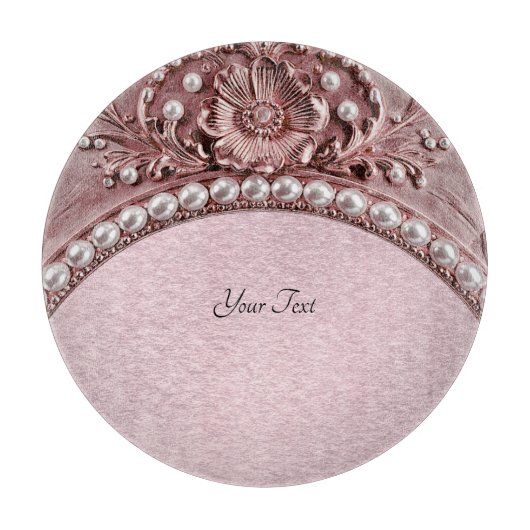 Pink Flower Cutting Board カッティングボード (正面)