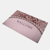 Pink Flower Doormat ドアマット (アングル)