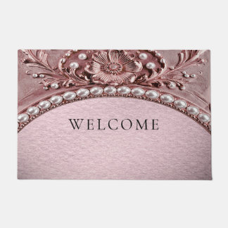Pink Flower Doormat ドアマット