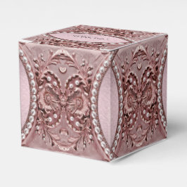 Pink Flower Favor Box フェイバーボックス
