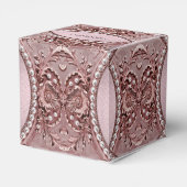Pink Flower Favor Box フェイバーボックス (裏面サイド)