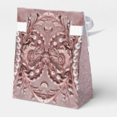 Pink Flower Favor Box フェイバーボックス (裏面サイド)