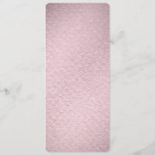 Pink Flower Floral Menu メニュー (裏面)