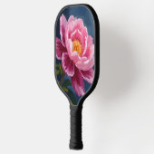 Pink Flower Floral Watercolor Painting ピックルボールラケット (左)