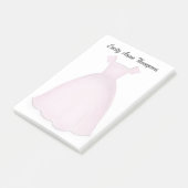 Pink Flower Girl Cute Personalized  ポストイット (アングル)