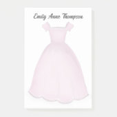 Pink Flower Girl Cute Personalized  ポストイット (正面)