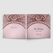 Pink Flower Guest Book ゲストブック (全面)