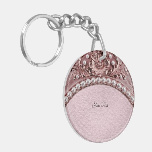 Pink Flower Keychain キーホルダー (正面左)