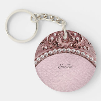 Pink Flower Keychain キーホルダー