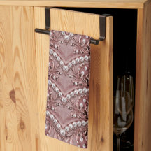 Pink Flower Kitchen Towel