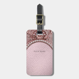 Pink Flower Luggage Tag ラゲッジタグ