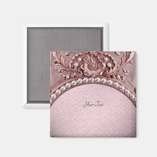 Pink Flower Magnet マグネット (正面/裏面)