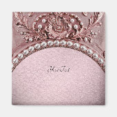 Pink Flower Magnet マグネット (正面)