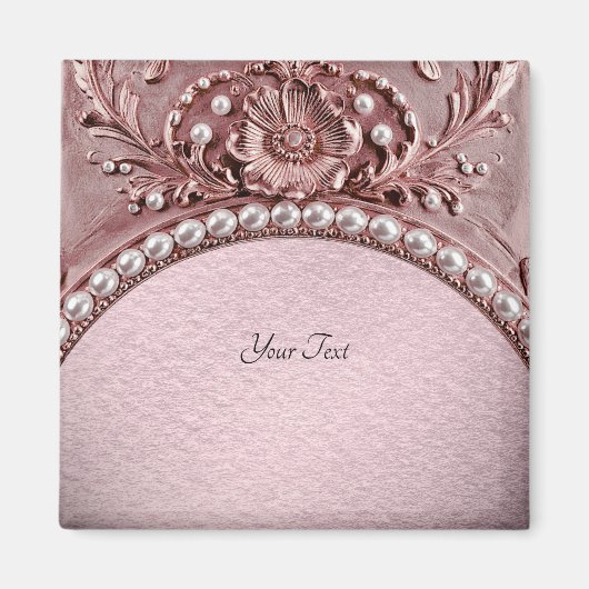 Pink Flower Magnet マグネット (正面)