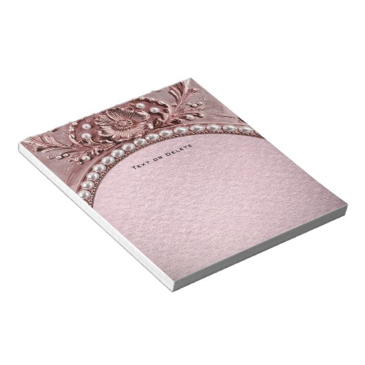 Pink Flower Notepad ノートパッド (アングル)