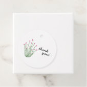 Pink Flower Ocotillo Cactus Bridal Shower フェイバータグ (インサイチュ)