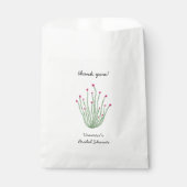 Pink Flower Ocotillo Cactus Bridal Shower フェイバーバッグ (正面)