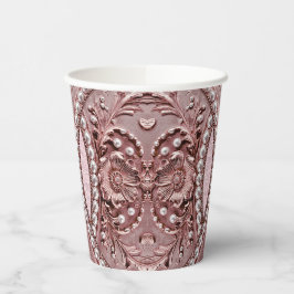Pink Flower Paper Cups 紙コップ