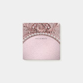 Pink Flower Post it Notes ポストイット (正面)