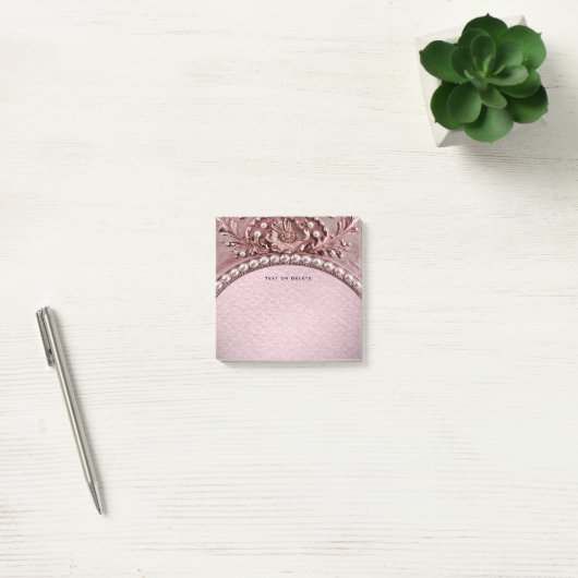 Pink Flower Post it Notes ポストイット (オフィス)