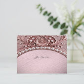 Pink Flower Postcard ポストカード (スタンド正面)