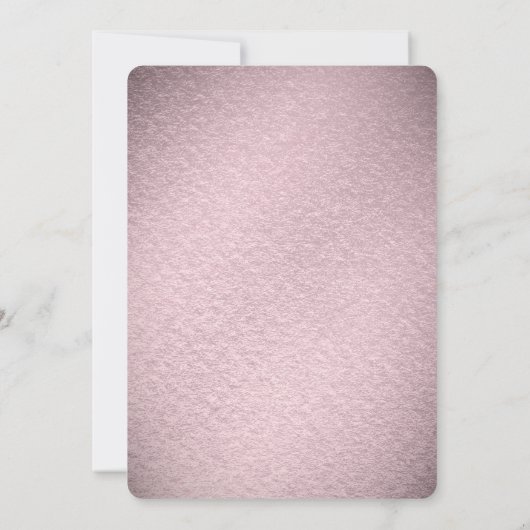 Pink Flower Rehearsal Dinner 招待状 (裏面)