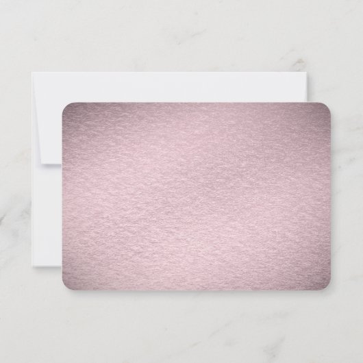 Pink Flower RSVP Card (裏面)