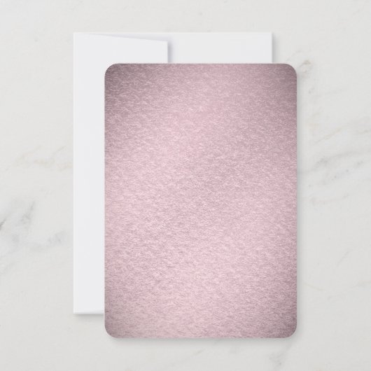 Pink Flower RSVP Card (裏面)
