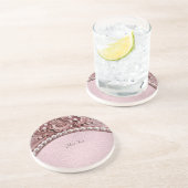 Pink Flower Sandstone Coaster コースター (側面)