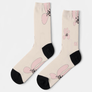 pink flower socks ソックス
