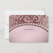 Pink Flower Thank You Card サンキューカード (裏面)