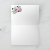 Pink Flower Thank You Card サンキューカード (内部)