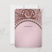 Pink Flower Thank You Card サンキューカード (裏面)