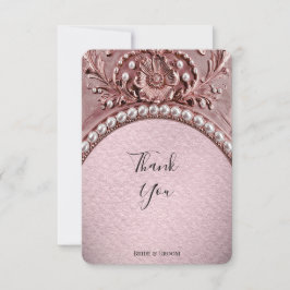 Pink Flower Thank You Card サンキューカード