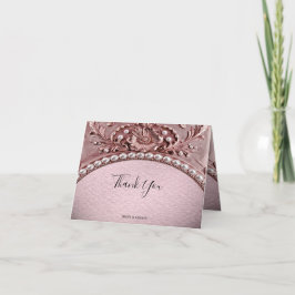 Pink Flower Thank You Card サンキューカード