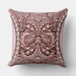 Pink Flower Throw Pillow クッション