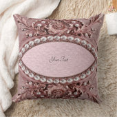 Pink Flower Throw Pillow クッション (ブランケット)