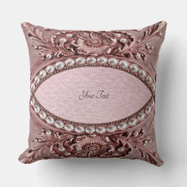 Pink Flower Throw Pillow クッション