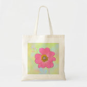 Pink Flower Tote Bag トートバッグ (正面)