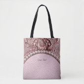 Pink Flower Tote Bag トートバッグ (正面)