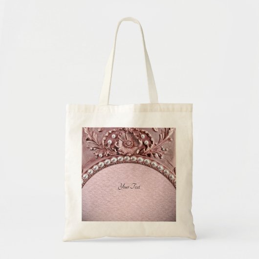 Pink Flower Tote Bag トートバッグ (正面)