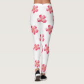 Pink Flower Tropical レギンス (裏面)