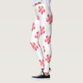 Pink Flower Tropical レギンス (左)