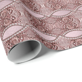 Pink Flower Wrapping Paper ラッピングペーパー